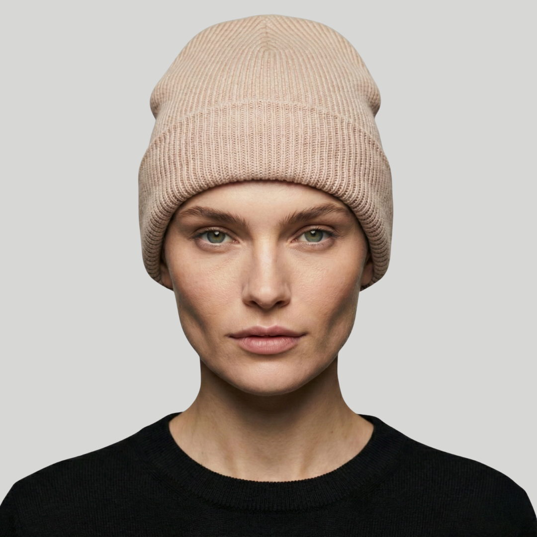 Bonnet Hiver Beige Classique