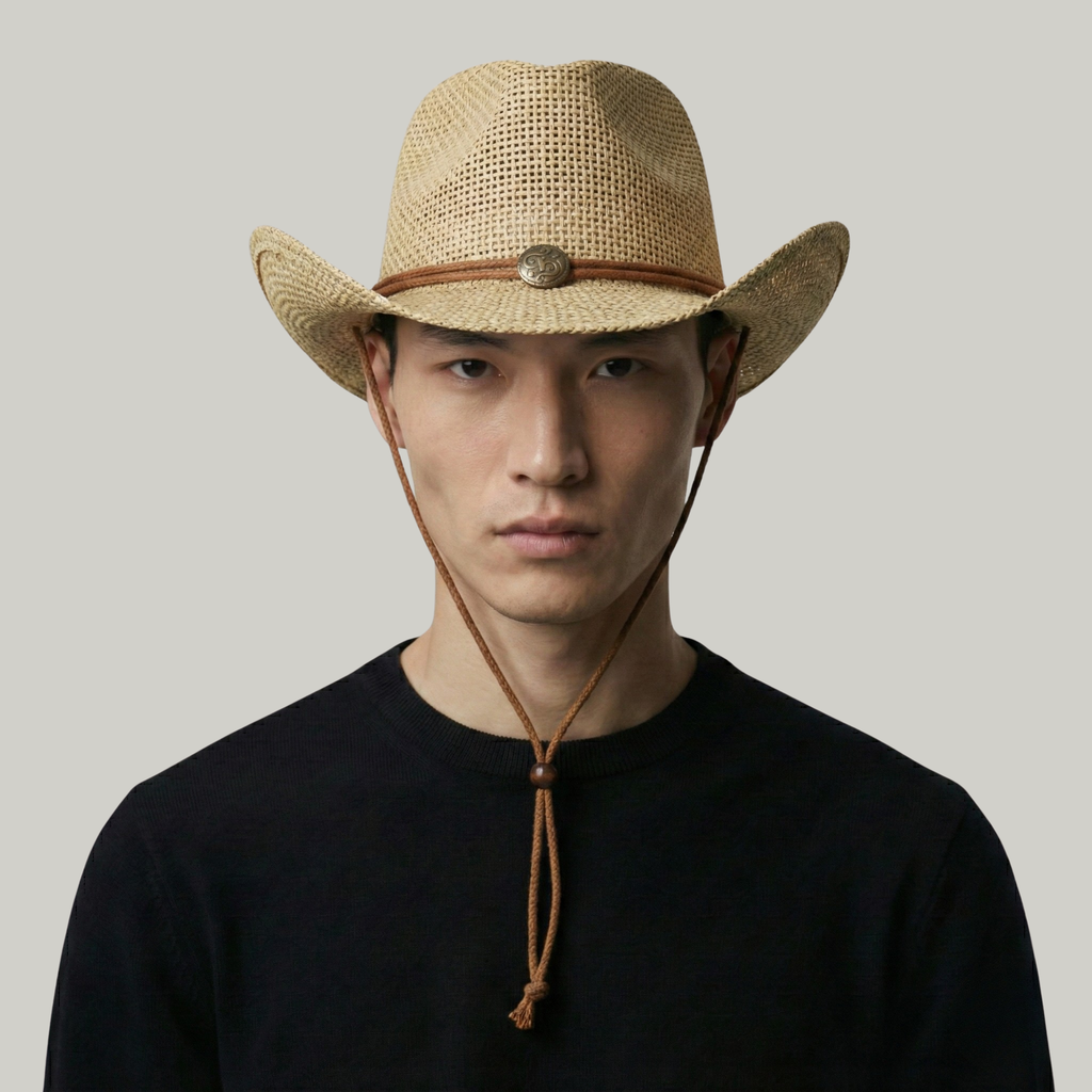 Chapeau de Cowboy en Paille