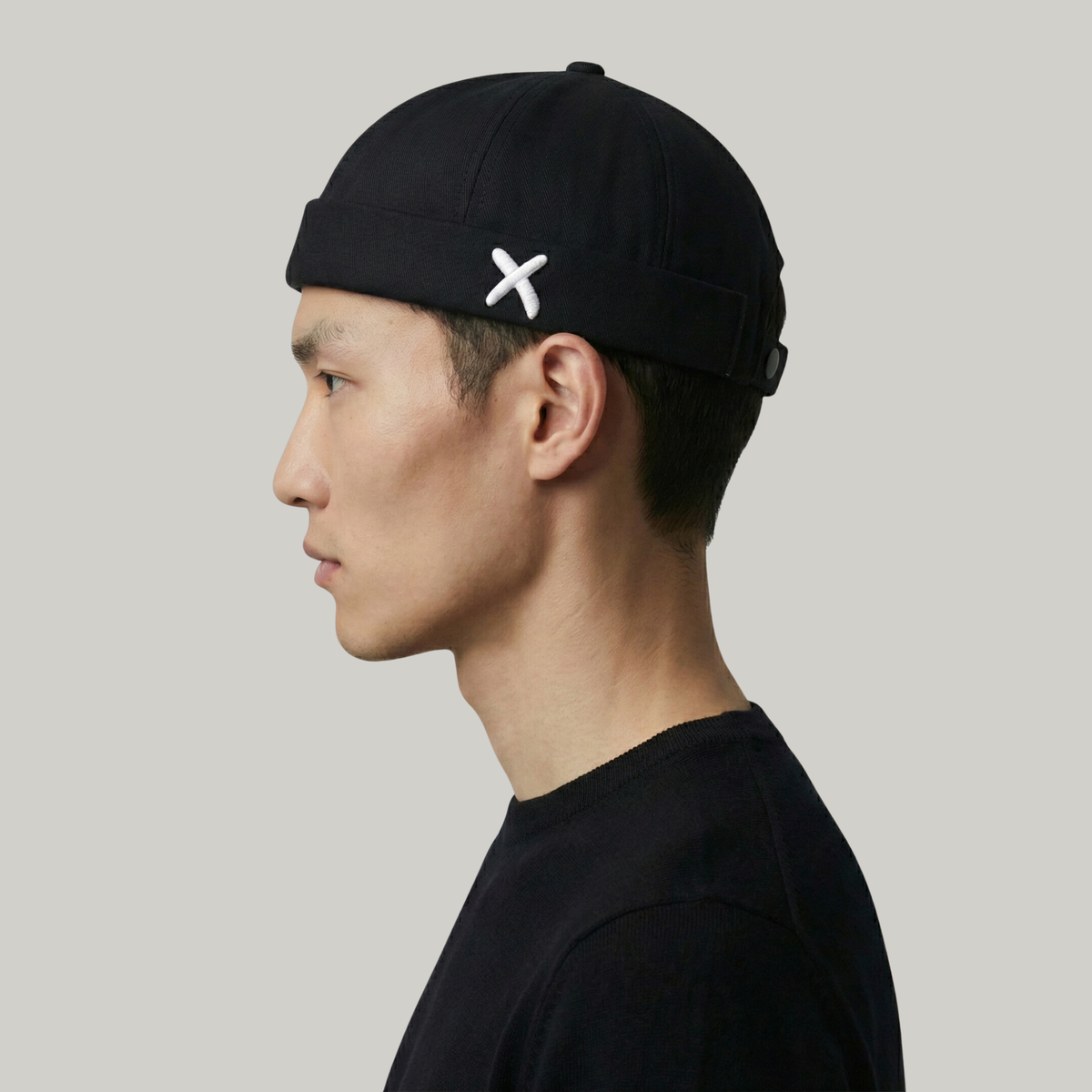 Bonnet Docker Noir Croix