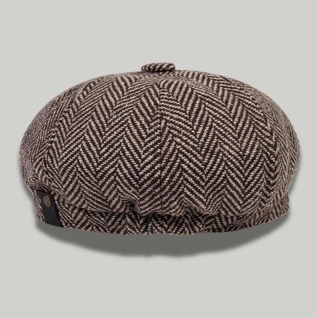 Béret Gavroche Gris à Rayure