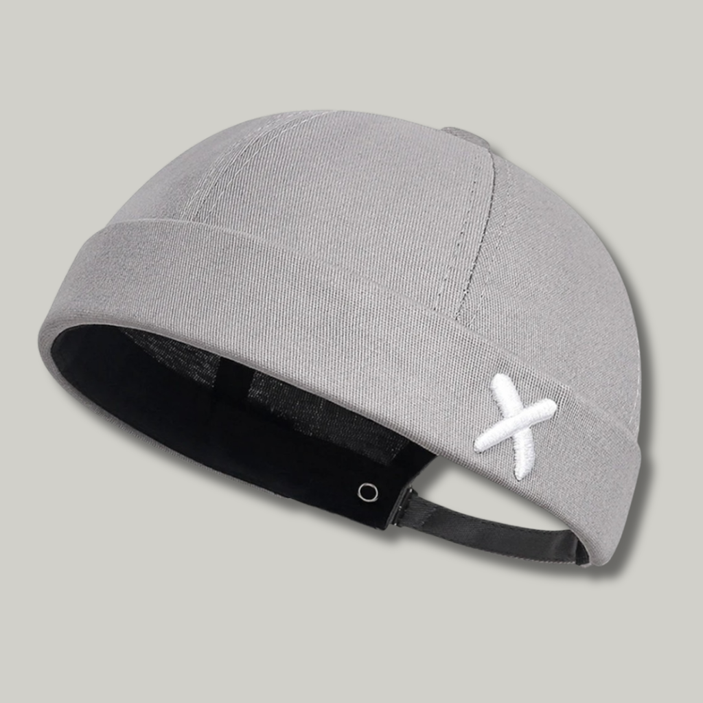 Bonnet Docker Gris Croix