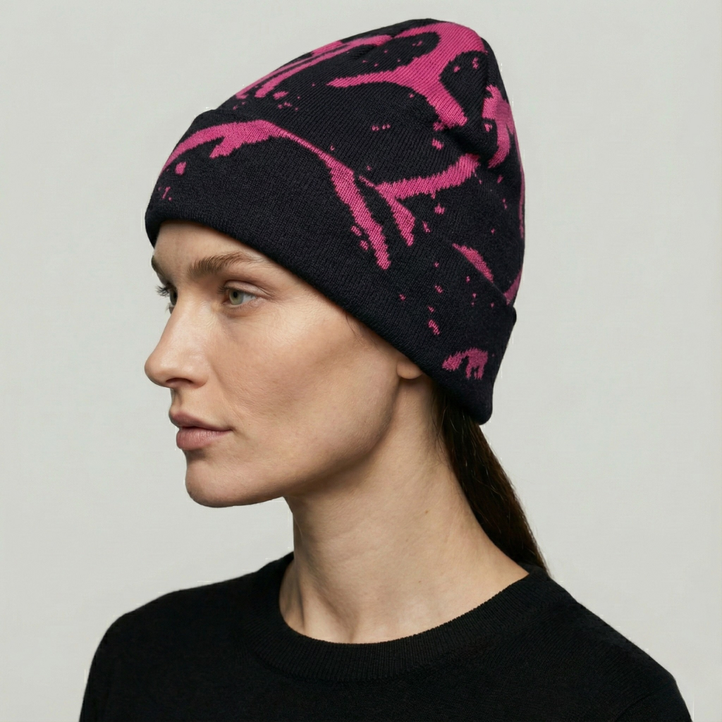 Bonnet StreetWear Rose Hiver