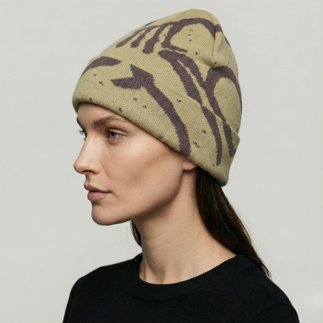 Bonnet StreetWear Beige Hiver