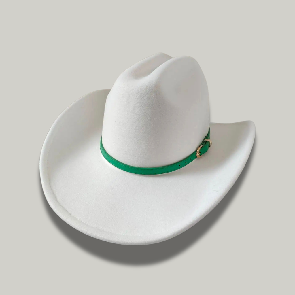 Chapeau Cowboy Blanc Uni