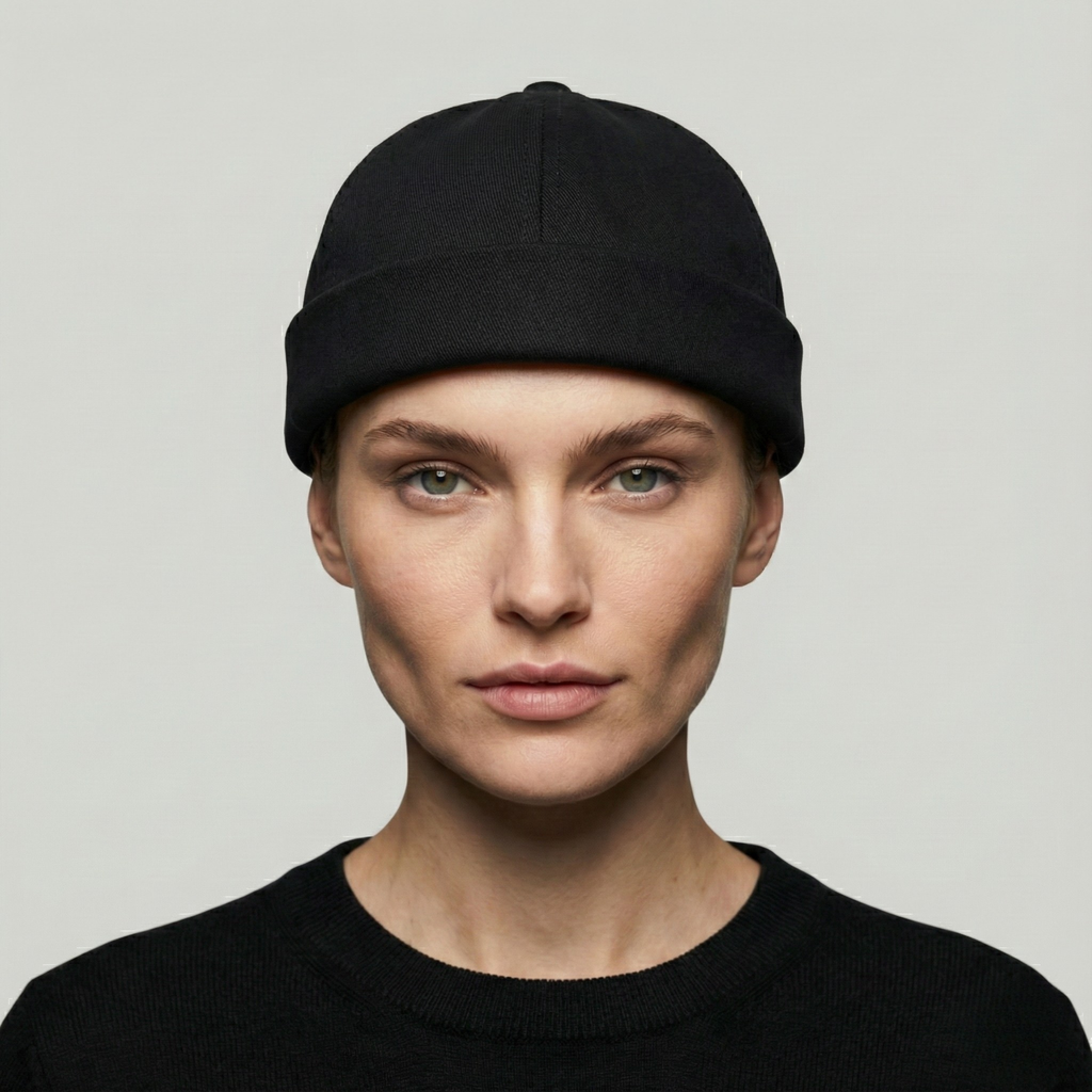 Bonnet Docker Noir Croix