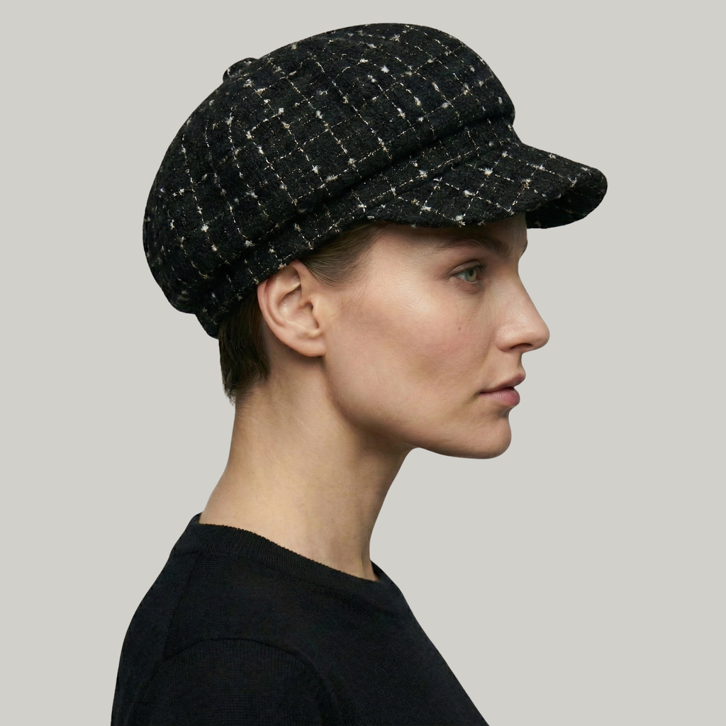 Béret Gavroche Femme Noir