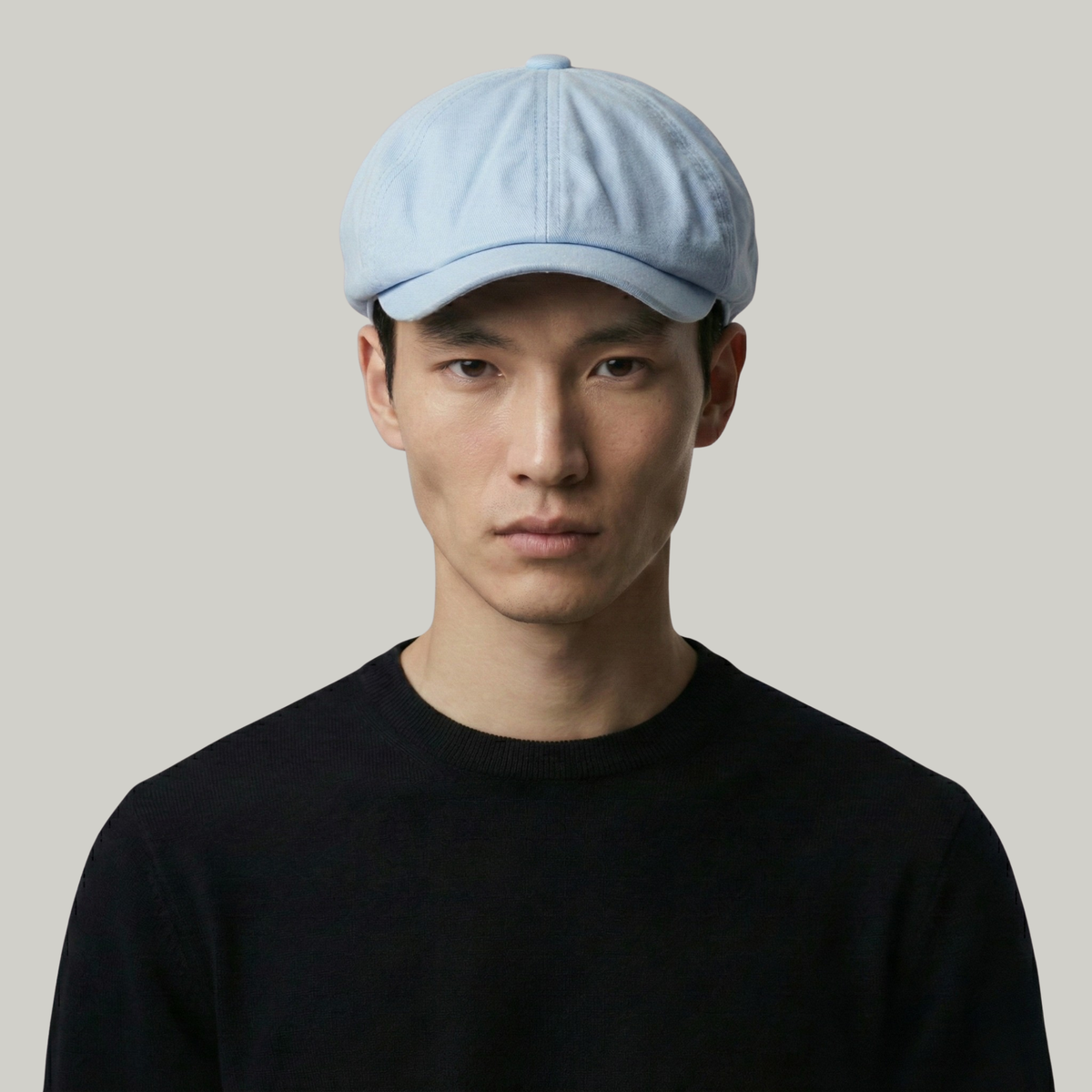 Béret Gavroche Homme Bleu Uni