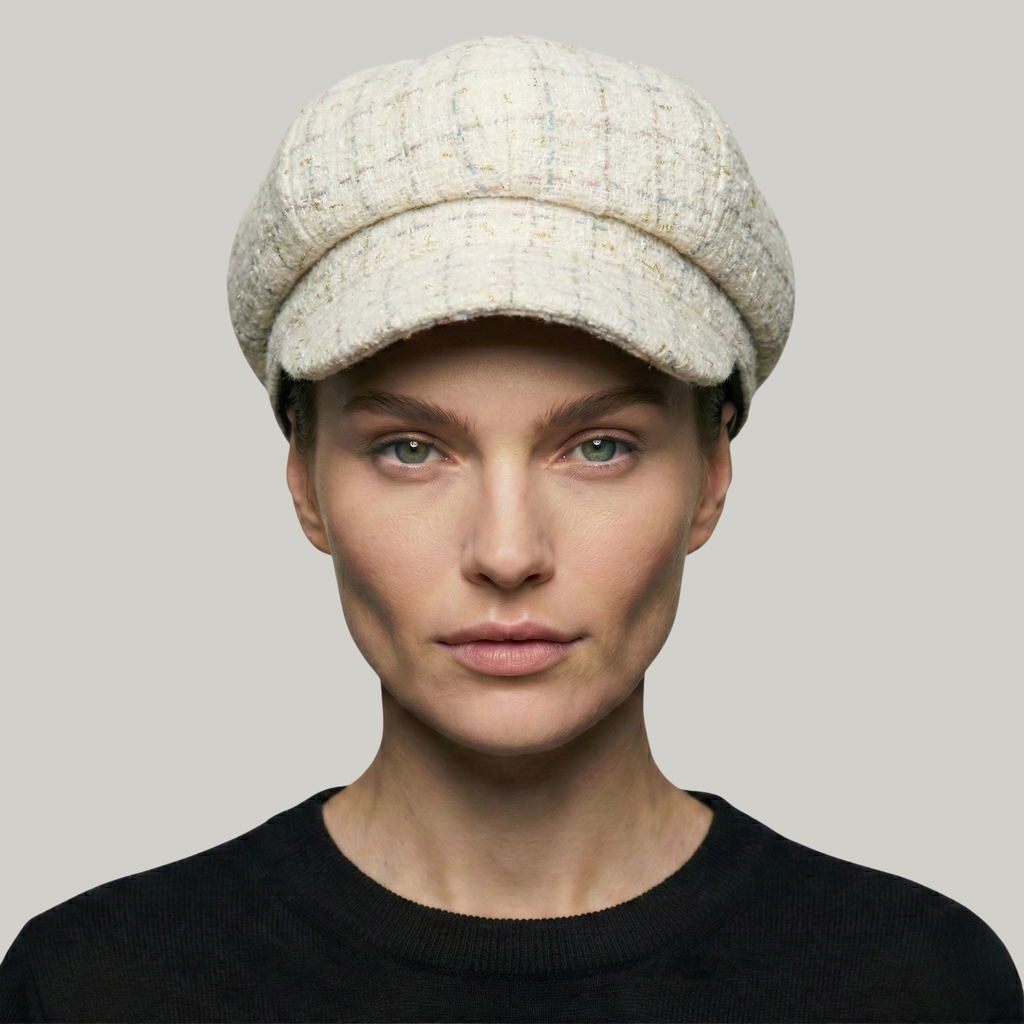 Béret Gavroche Femme Blanc