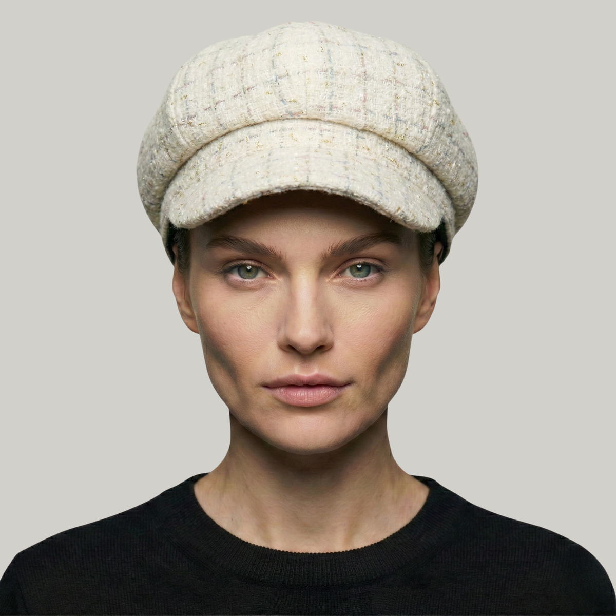 Béret Gavroche Femme Blanc