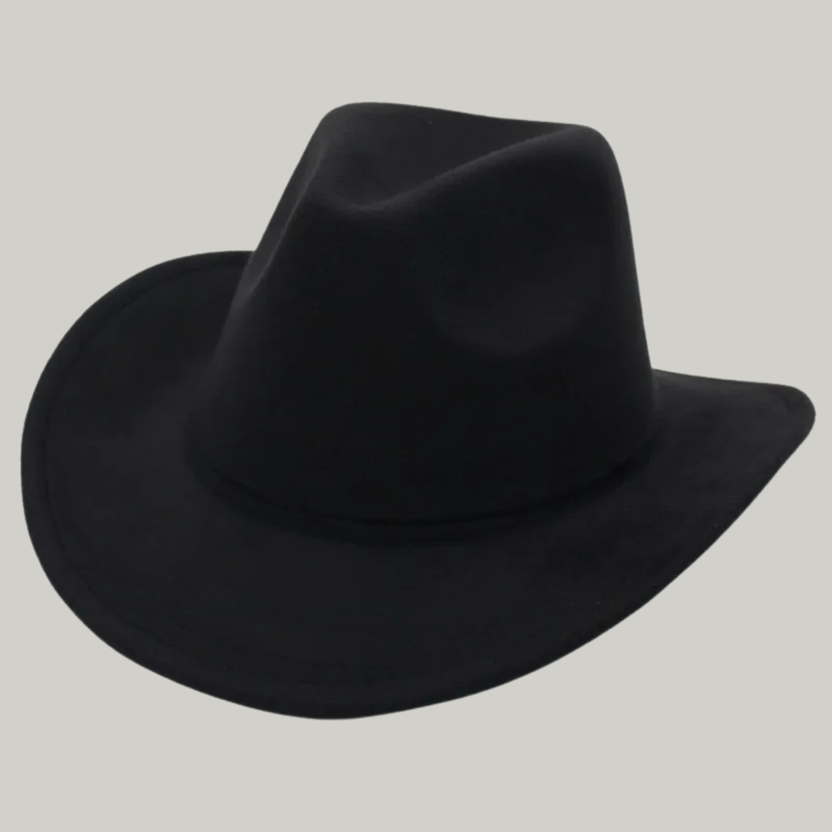 Chapeau de Cowboy Noir Sans Motif