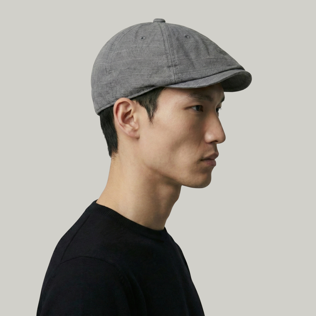 Béret Homme Gris Délavé