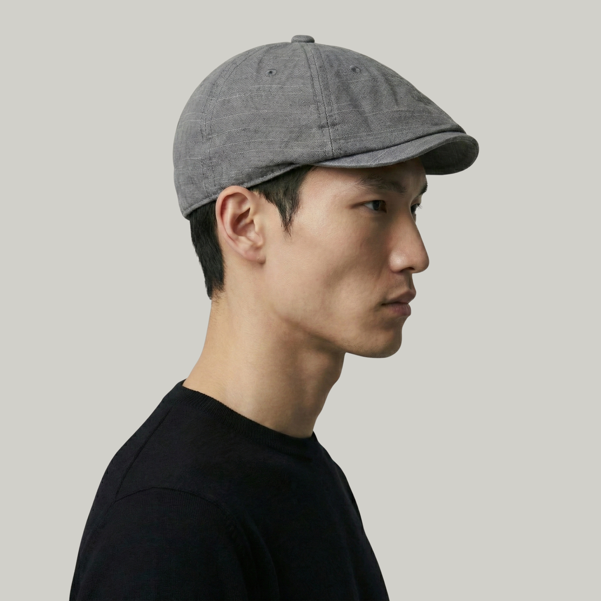 Béret Homme Gris Délavé