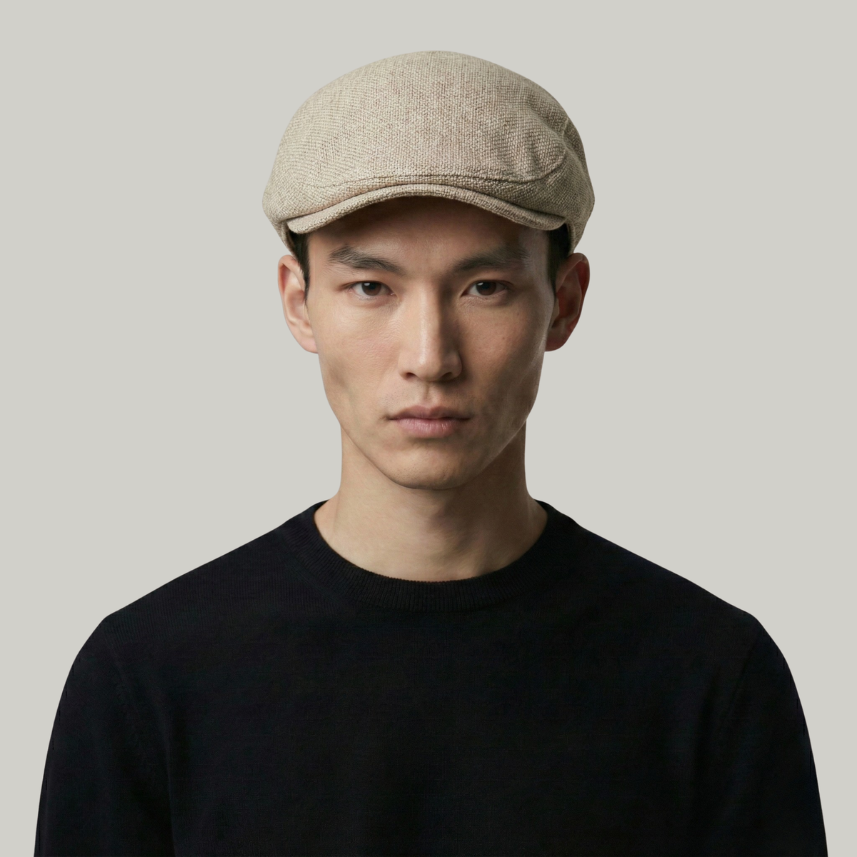 Béret Homme Beige Léger