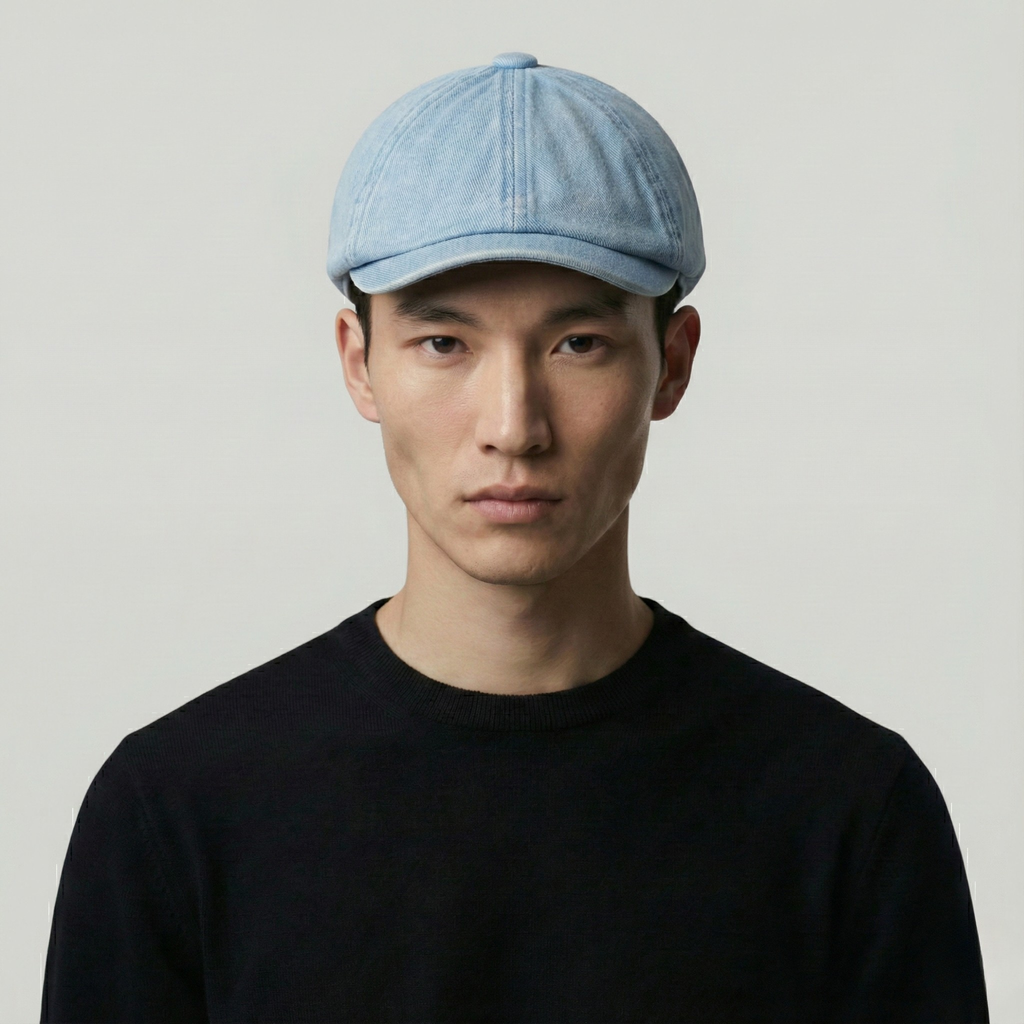 Béret Gavroche Homme Bleu Jean