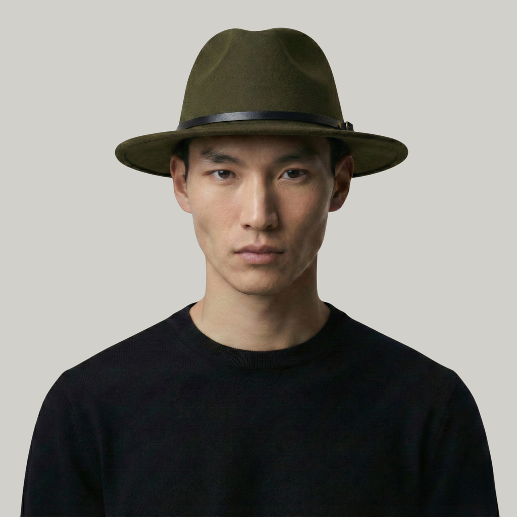Chapeau Fedora Vert Classique