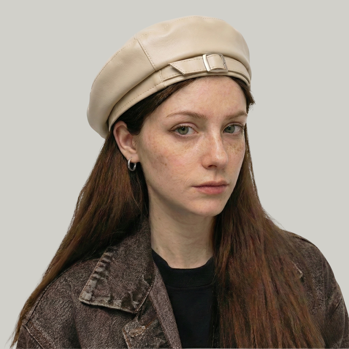Béret Basque Femme Beige