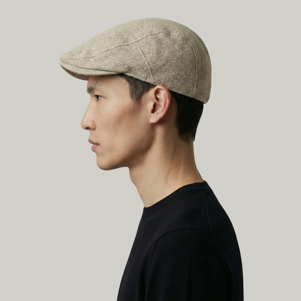 Béret Homme Beige Léger