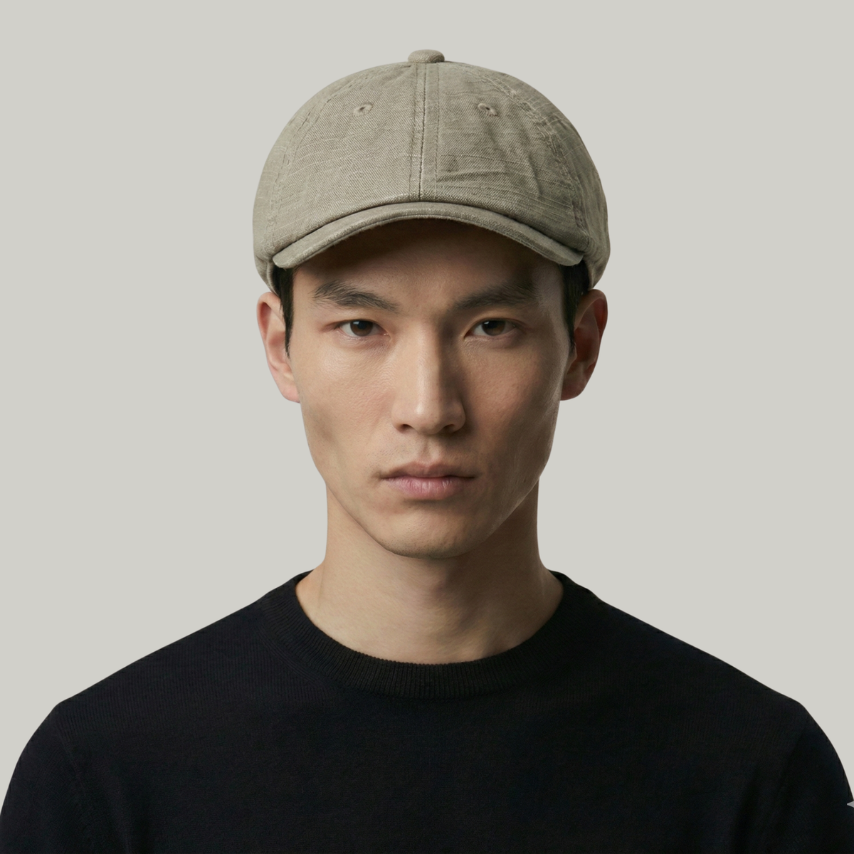 Béret Homme Beige Délavé