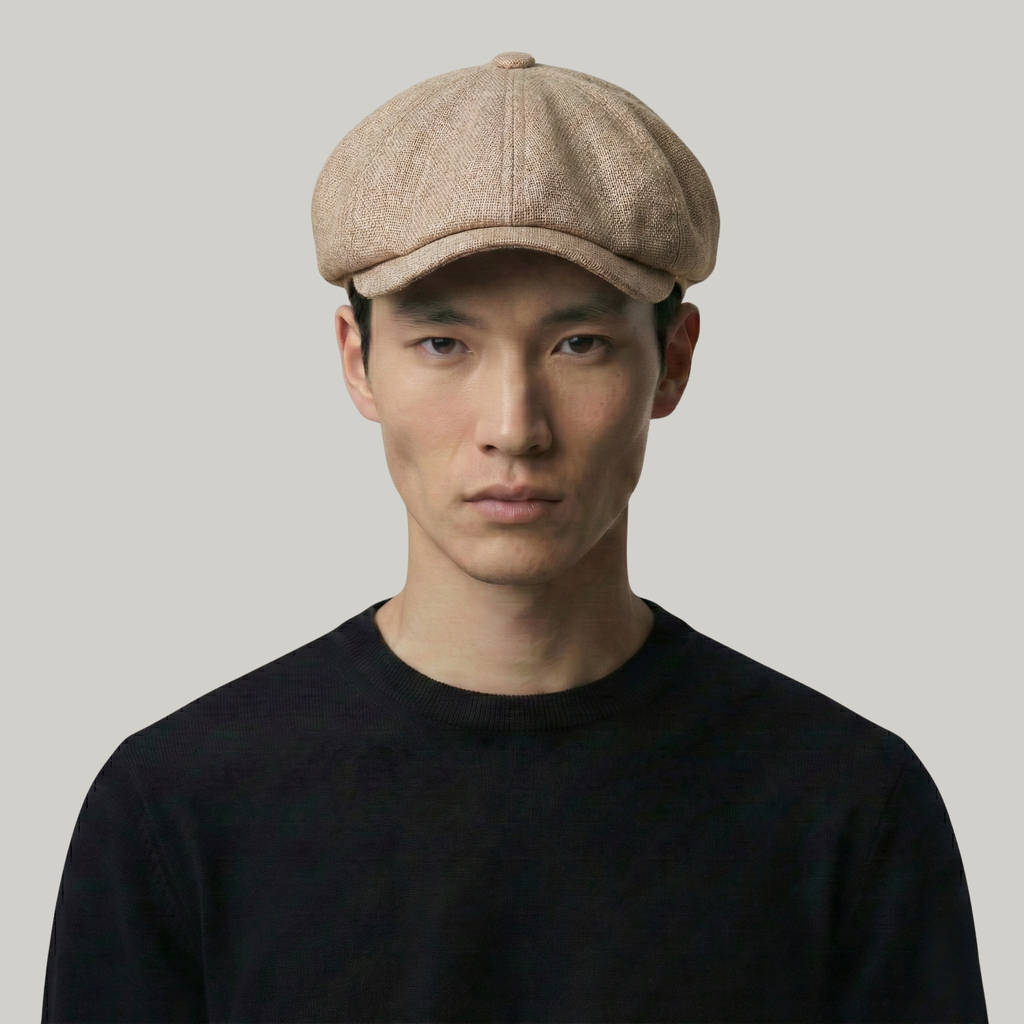 Béret Gavroche Beige Simple