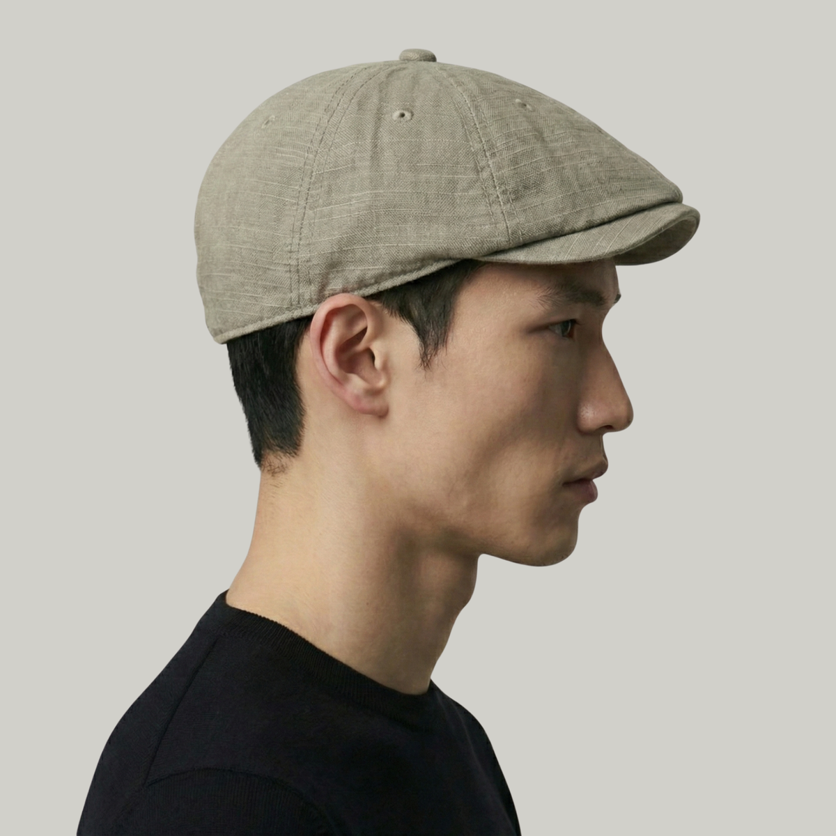Béret Homme Beige Délavé