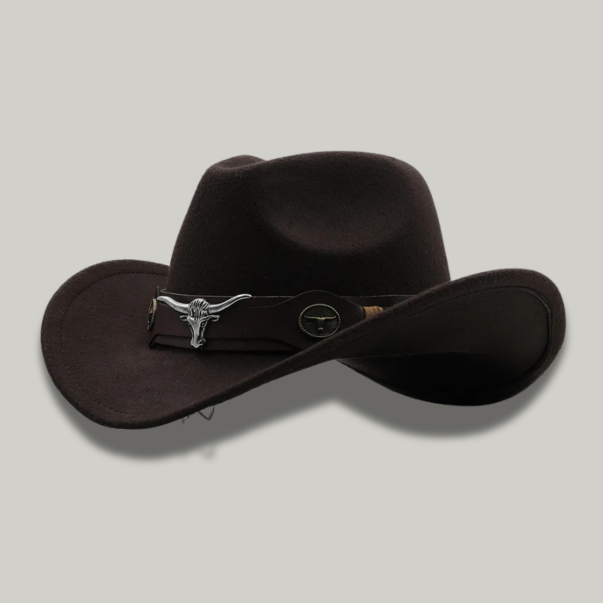 Chapeau de Cowboy Marron Taureau