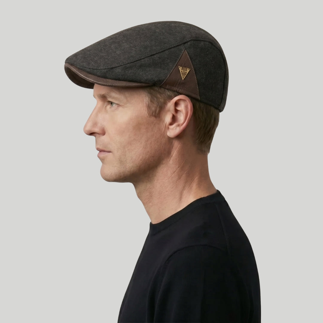 Béret Homme Marron Vintage