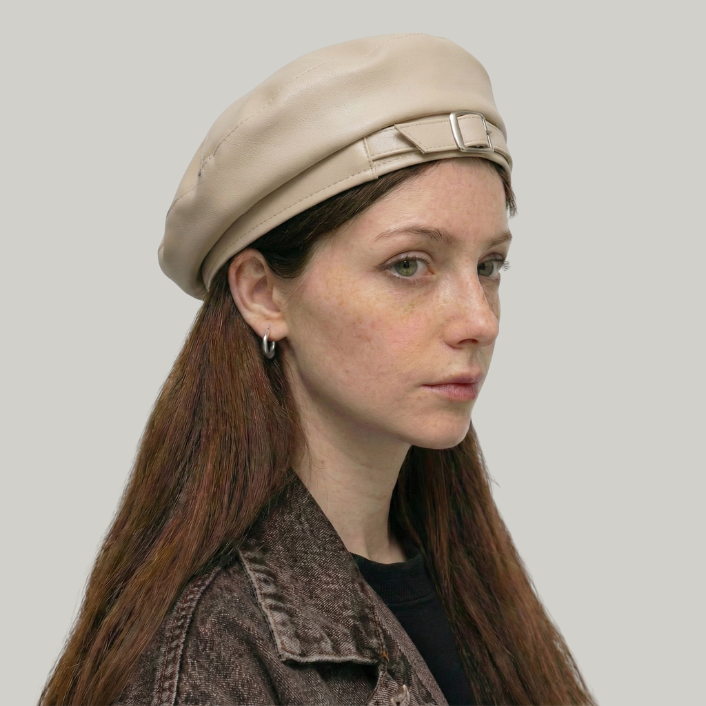 Béret Basque Femme Beige