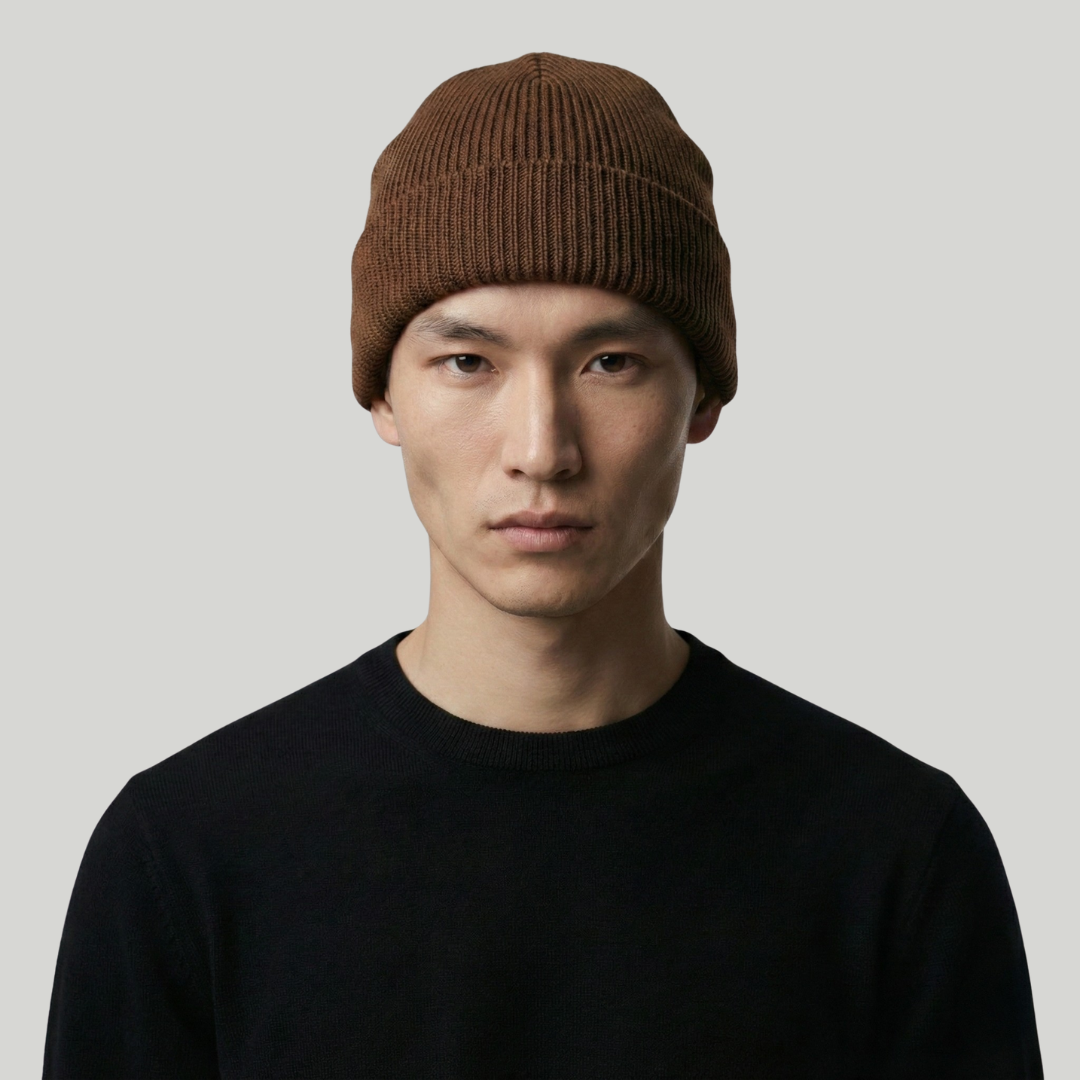 Bonnet Hiver Marron Classique