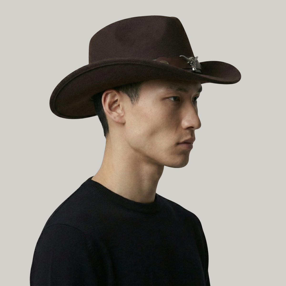 Chapeau de Cowboy Marron Taureau