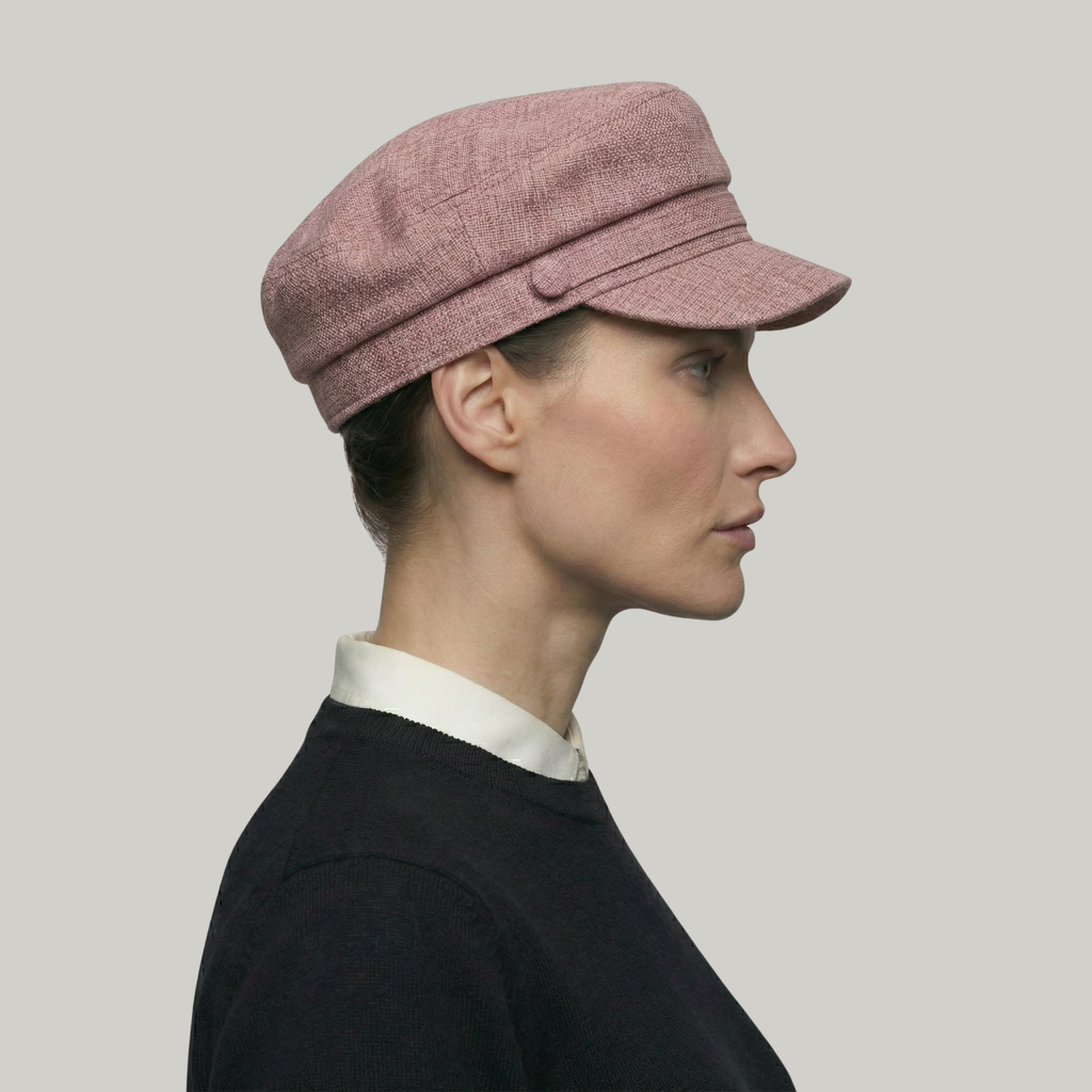 Béret Gavroche Femme Rose Simple