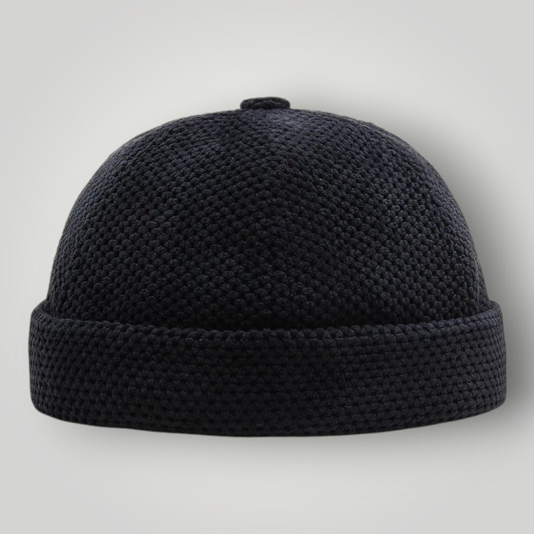 Bonnet Docker Noir Maille