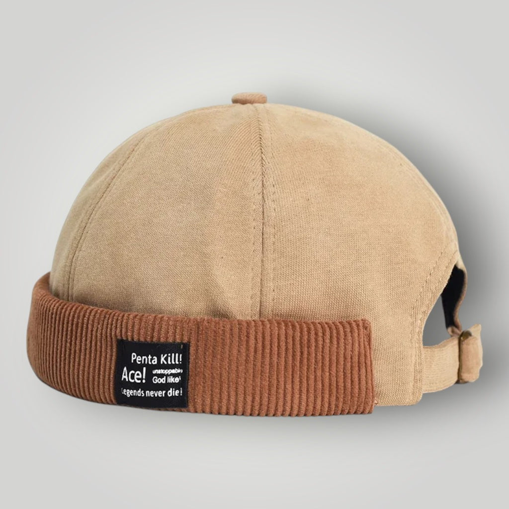 Bonnet Docker Beige Vintage
